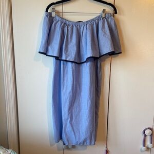 Jcrew Off-Shoulder Blue dress